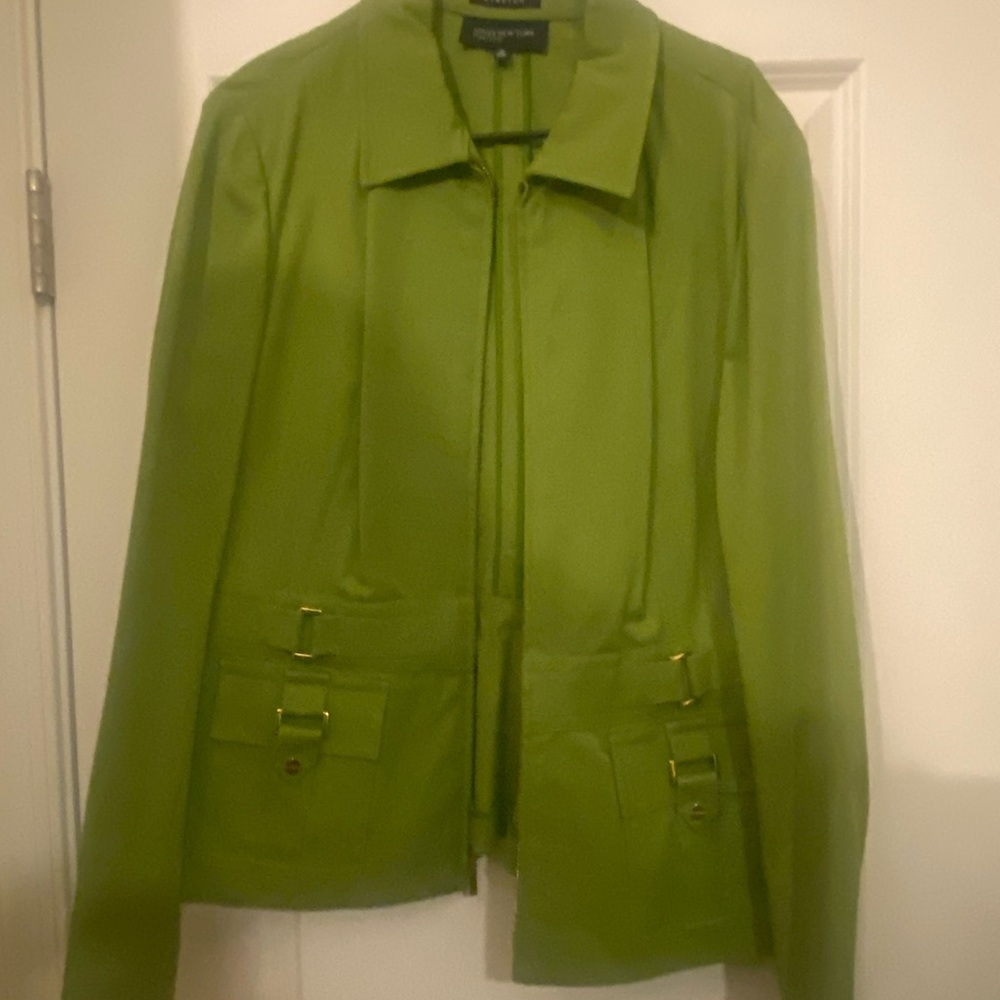 Xl Jones New York green and gold casual jacket